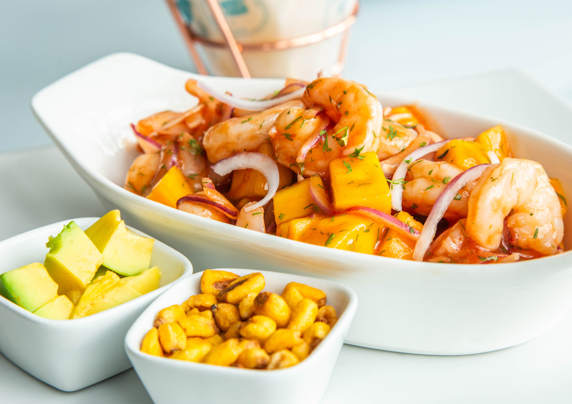 Ceviche de camarón la subienda original